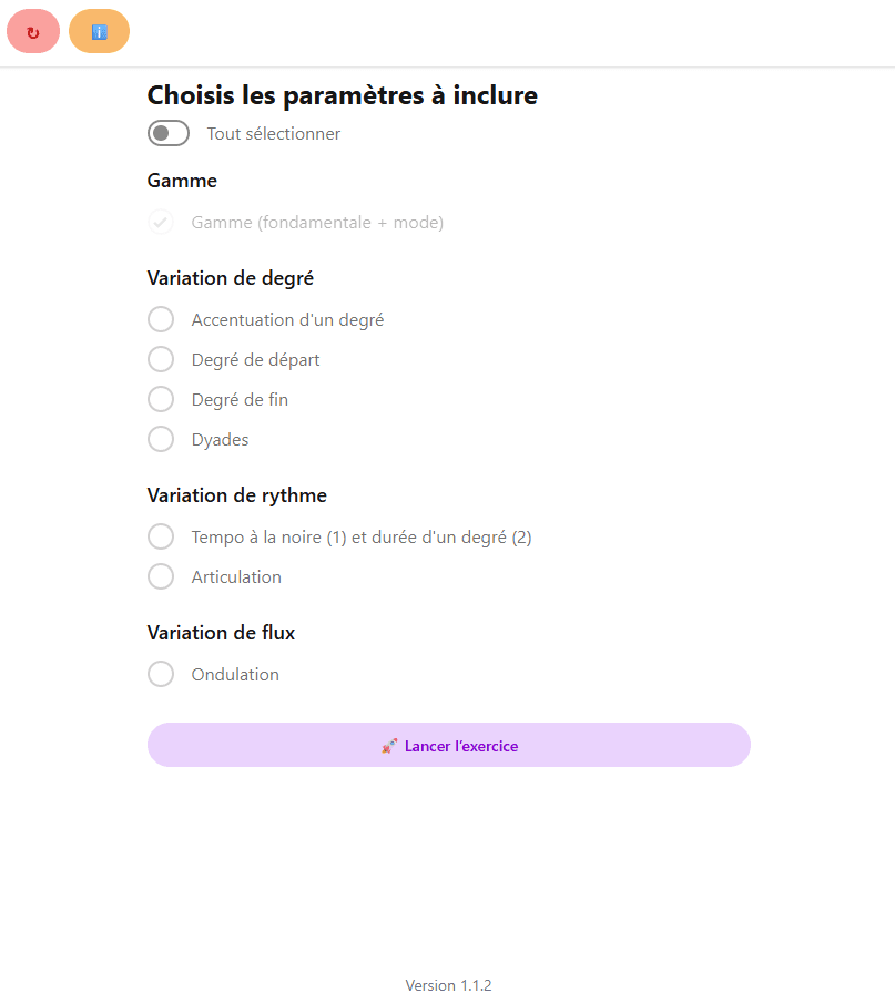 Génération d'exercices de musique